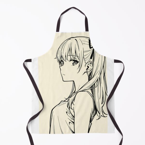 Item preview, Anime - Girl Ponytail Thoughtful Portrait designed and sold by AnimeShin.