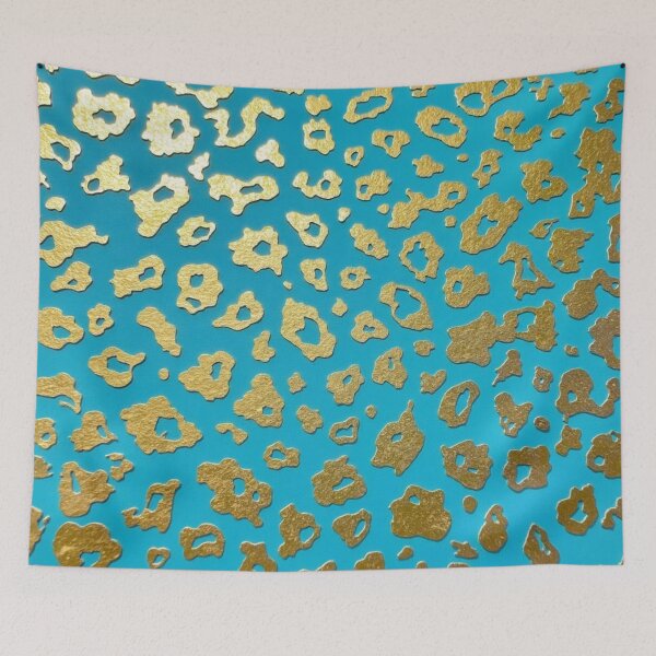 Item preview, Gold and Teal Leopard Print Style designed and sold by PeacefulD-signs.