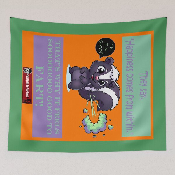 Item preview, Farting Skunk (Orange) *More Colors Available in Collection designed and sold by OnlyDadsForReal.