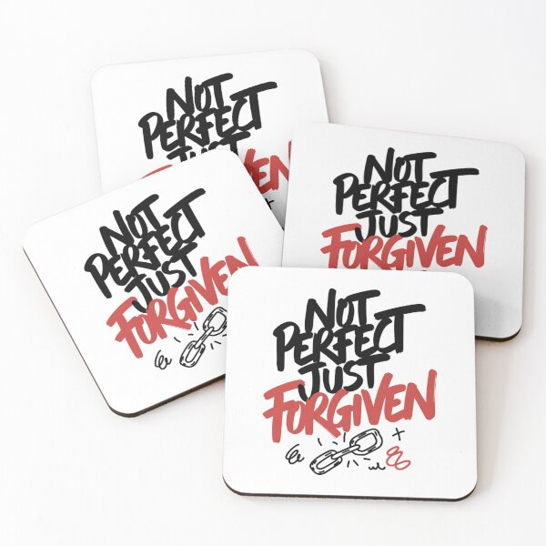 Item preview, Not Perfect Just Forgiven Christian Faith Art designed and sold by IslandTyped.