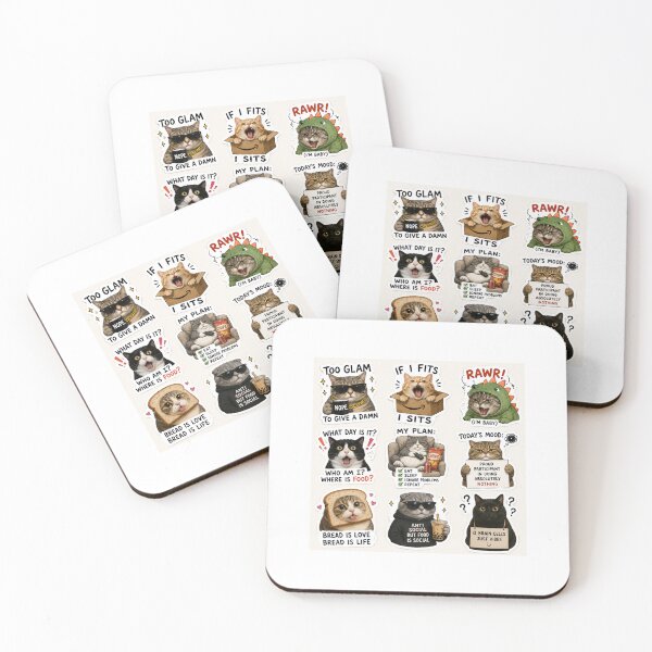 Item preview, Funny Cat Chaos Stickers ? designed and sold by Deepstudio09.