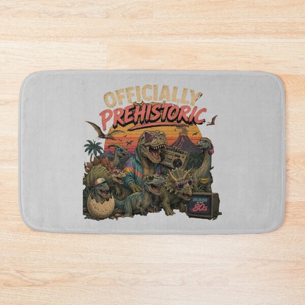Item preview, Officially Prehistoric – Born in the 80s Retro Dinosaur Design designed and sold by byaga.