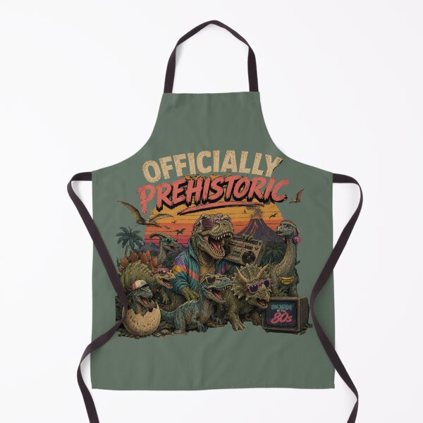 Item preview, Officially Prehistoric – Born in the 80s Retro Dinosaur Design designed and sold by byaga.