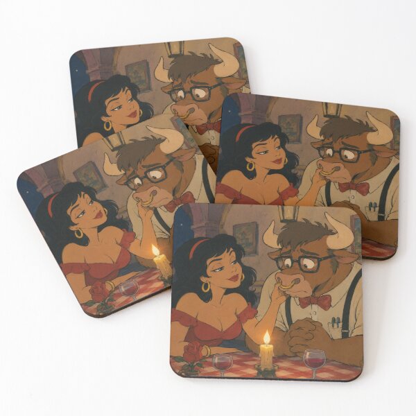 Item preview, Beauty and the Nerd Beast – Funny Romantic Fantasy Art designed and sold by  Hollow Moon Studios..