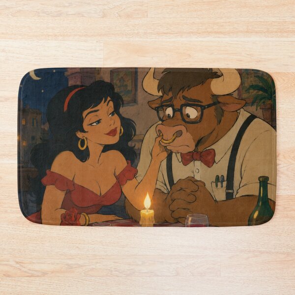 Item preview, Beauty and the Nerd Beast – Funny Romantic Fantasy Art designed and sold by  Hollow Moon Studios..