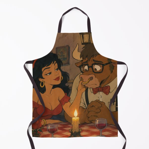 Item preview, Beauty and the Nerd Beast – Funny Romantic Fantasy Art designed and sold by  Hollow Moon Studios..