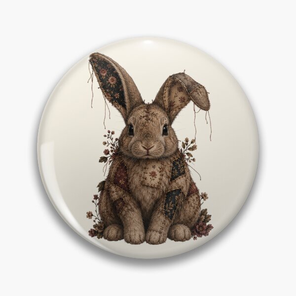 Artikelvorschau, Patchwork-Hase entworfen und verkauft von MoonlitWhiskers.