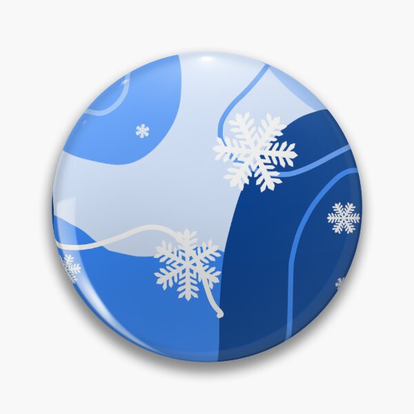 Item preview, Blue Winter Snowflake Abstract Pattern designed and sold by Reemartglow-.