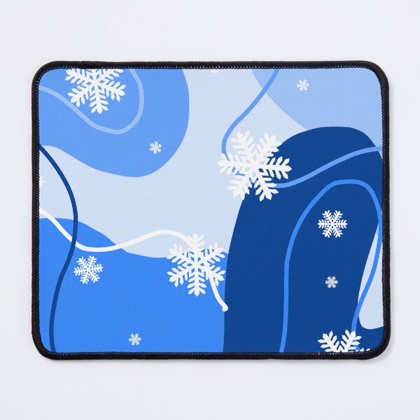 Item preview, Blue Winter Snowflake Abstract Pattern designed and sold by Reemartglow-.