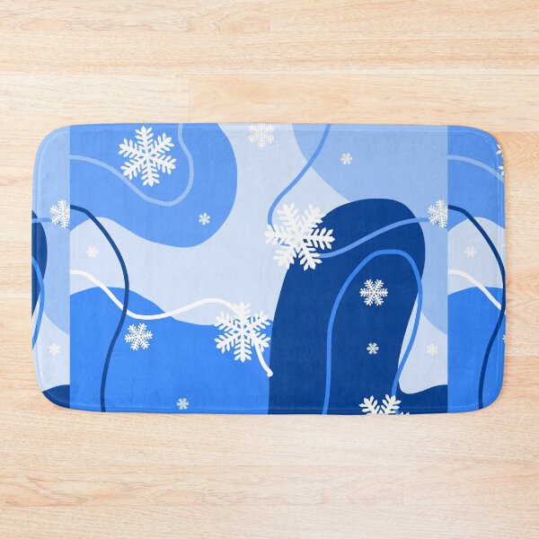 Item preview, Blue Winter Snowflake Abstract Pattern designed and sold by Reemartglow-.