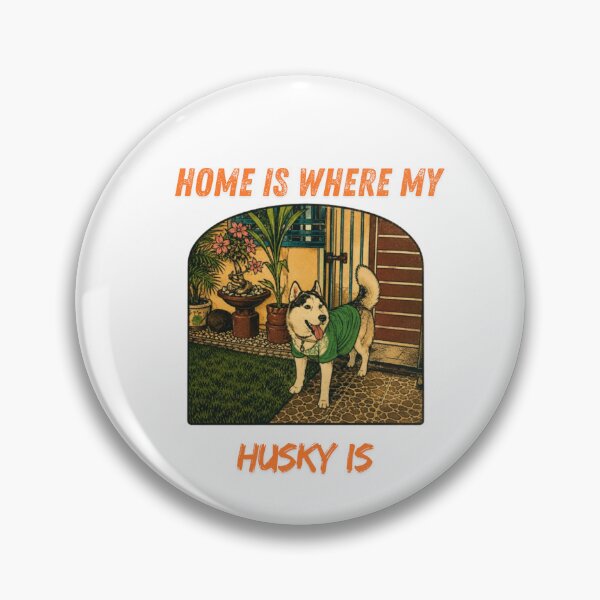 Item preview, Home Is Where My Husky Is Vintage Cartoon Shirt | Cute Siberian Husky Dog Lover Retro Graphic Tee designed and sold by pawfectdesign18.