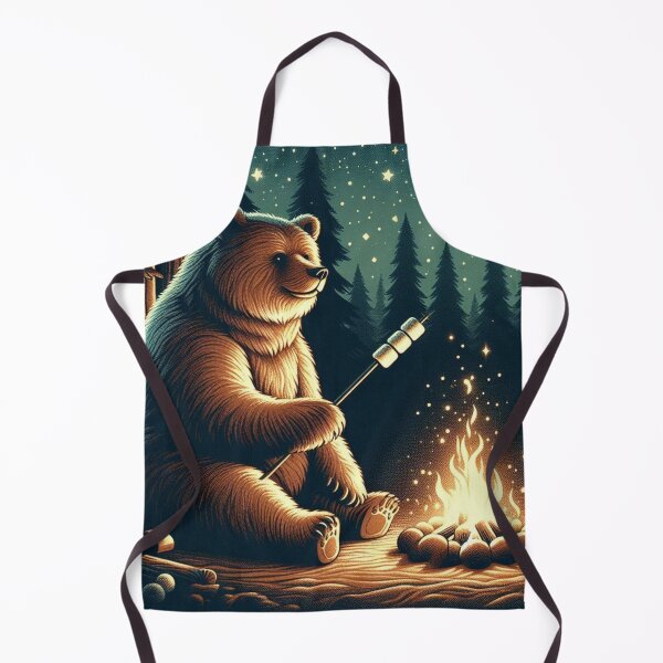 Item preview, Campfire Bear – Cozy Night Art designed and sold by Dogandesighn.