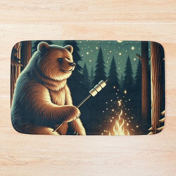 Item preview, Campfire Bear – Cozy Night Art designed and sold by Dogandesighn.