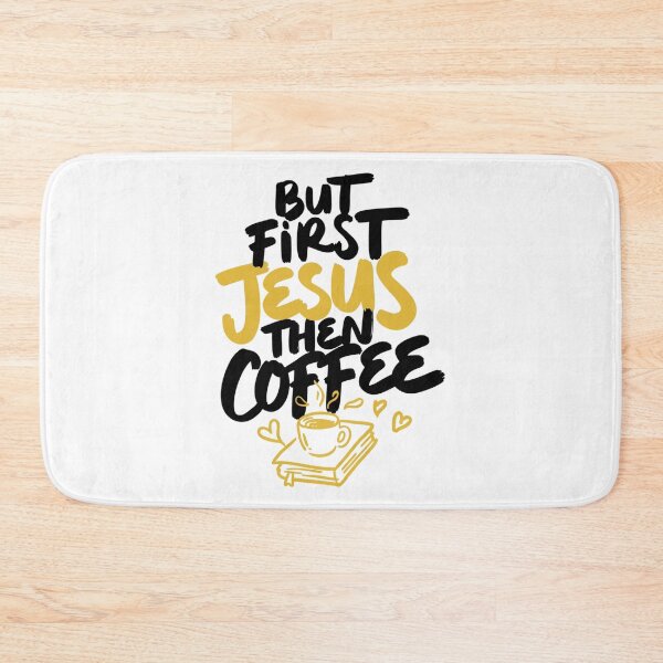 Item preview, But First Jesus Then Coffee Christian Faith Art designed and sold by IslandTyped.
