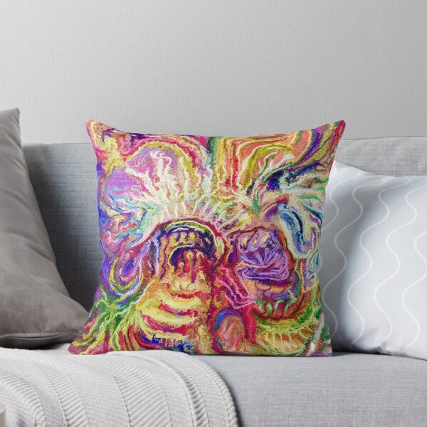 Item preview, Abstract Explosion of Textured Colors Psychedelic Art Canvas designed and sold by Keltoi-art.