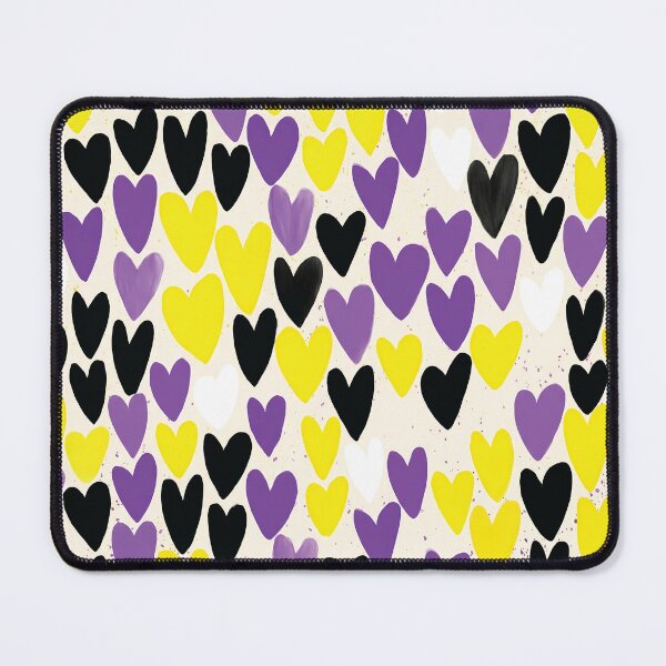 Item preview, Nonbinary Pride Month Heart Pattern - Cute Enby Aesthetic designed and sold by Cannaxes Studio.