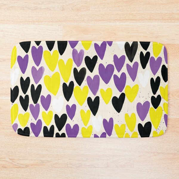 Item preview, Nonbinary Pride Month Heart Pattern - Cute Enby Aesthetic designed and sold by Cannaxes Studio.