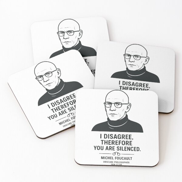 Item preview, Michel Foucault — I Disagree, Therefore You Are Silenced | Obscure Philosopher Fan Club designed and sold by Grand Illusions.