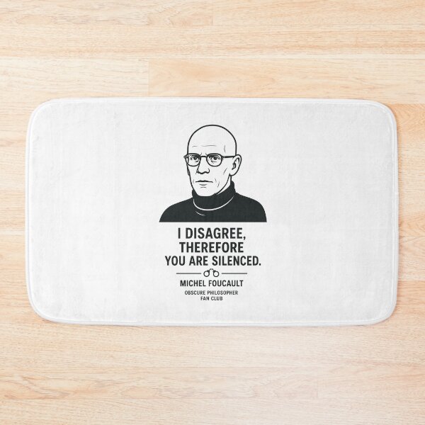 Item preview, Michel Foucault — I Disagree, Therefore You Are Silenced | Obscure Philosopher Fan Club designed and sold by Grand Illusions.