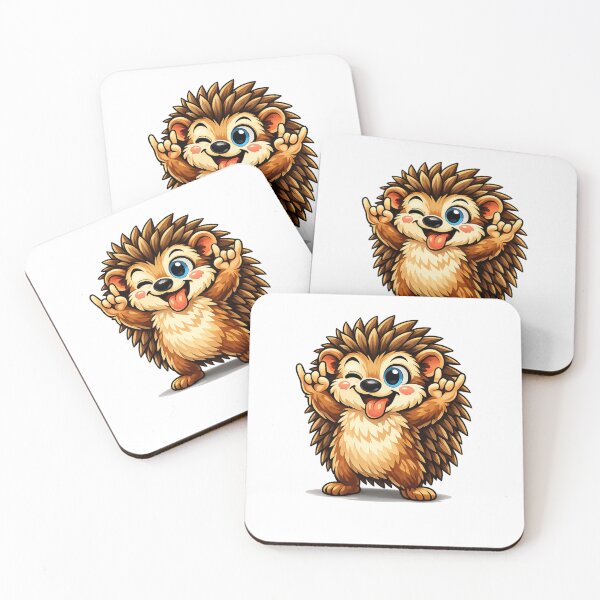 Item preview, Cute hedgehog that winks and sticks out its tongue  designed and sold by Artdrop62.