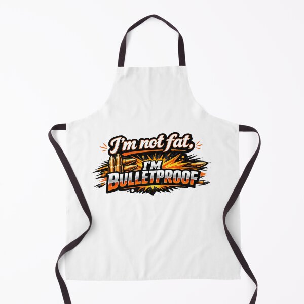 Item preview, I'm not fat, I'm bulletproof designed and sold by GreenDoor007.