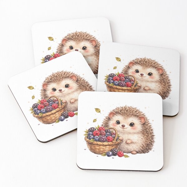 Item preview, Mixed Berries Hedgehog Farmers Market Foraging designed and sold by AQUILAKREO.
