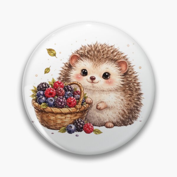 Item preview, Mixed Berries Hedgehog Farmers Market Foraging designed and sold by AQUILAKREO.