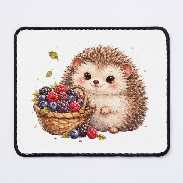 Item preview, Mixed Berries Hedgehog Farmers Market Foraging designed and sold by AQUILAKREO.