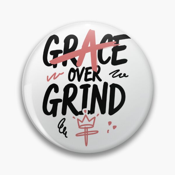 Item preview, Grace Over Grind Christian Motivational Art designed and sold by IslandTyped.