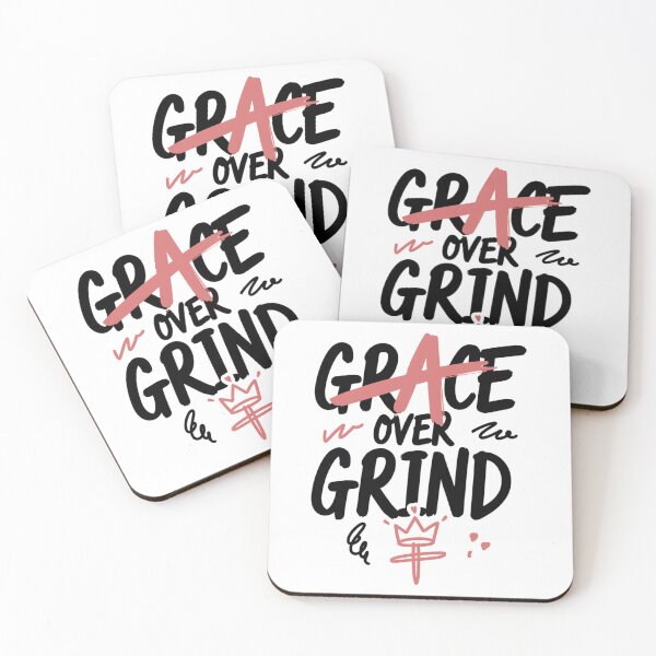 Item preview, Grace Over Grind Christian Motivational Art designed and sold by IslandTyped.