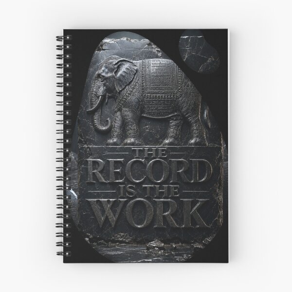 Item preview, Systems Architect Design Intent Elephant Technical Blueprint Art Print designed and sold by SavannaStrikes.