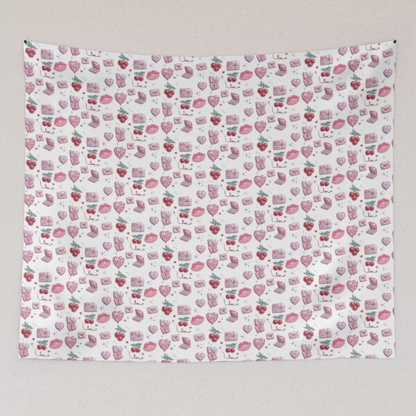 Item preview, Cute Pink 3D Puff Cherry and Love Letter Sticker Pack designed and sold by NinaVibeStudio.