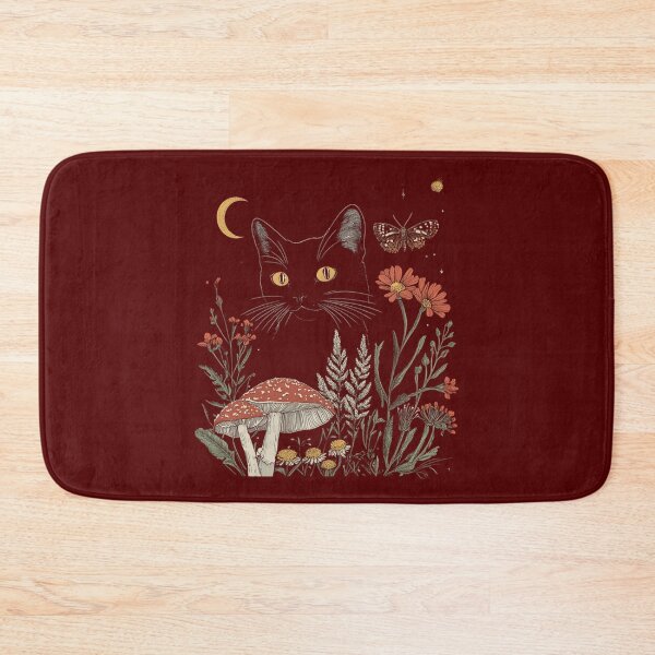 Item preview, Cottagecore Cute Cat Floral  designed and sold by Annienhonnhu.