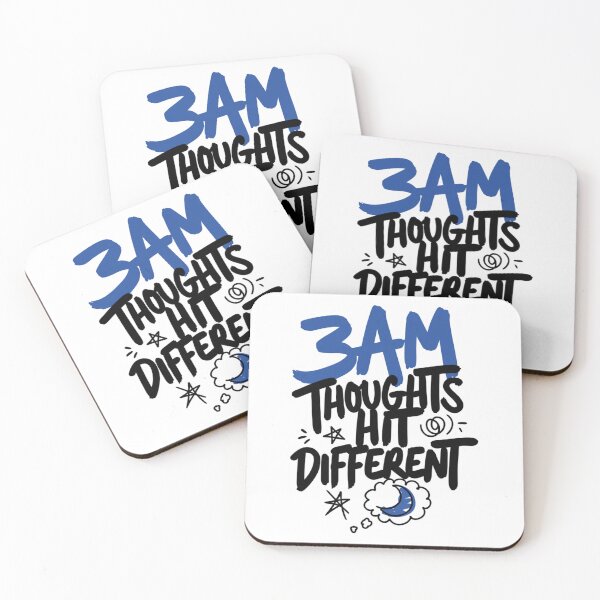 Item preview, 3AM Thoughts Hit Different Funny Relatable Art designed and sold by IslandTyped.