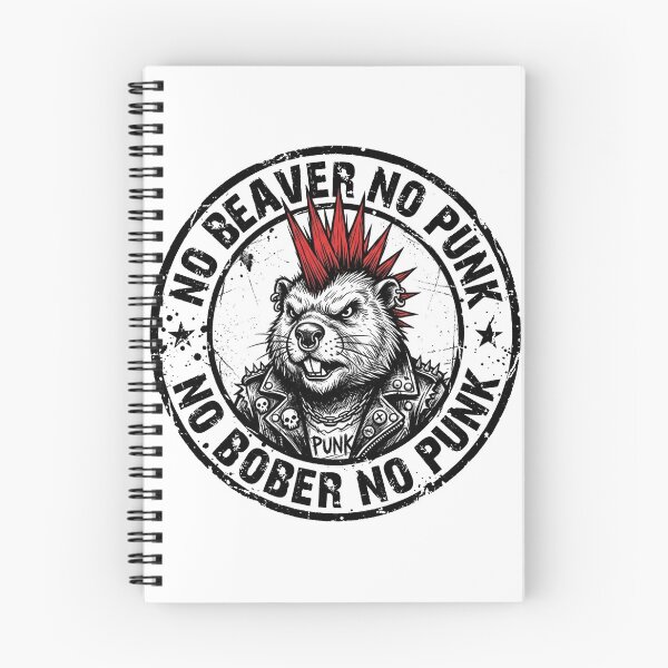 Item preview, No Beaver No Punk No.1: Funny Hardcore Punk Rocker designed and sold by NO BEAVER NO PUNK.
