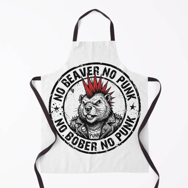 Item preview, No Beaver No Punk No.1: Funny Hardcore Punk Rocker designed and sold by NO BEAVER NO PUNK.