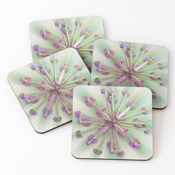 Item preview, Organic 3D Structure Iridescent Psychedelic Star Art Poster designed and sold by Keltoi-art.