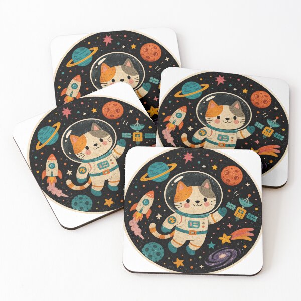 Item preview, Wall Art - Postcard - #1 - Cosmic Cat Explorer designed and sold by ForeverPrintsOK.