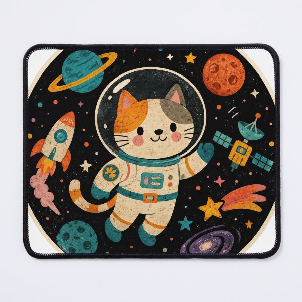 Item preview, Wall Art - Postcard - #1 - Cosmic Cat Explorer designed and sold by ForeverPrintsOK.