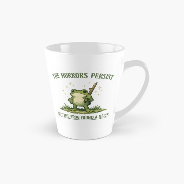 Item preview, Funny Frog Meme The Horrors Persist Cute Frog Shirt designed and sold by Region.