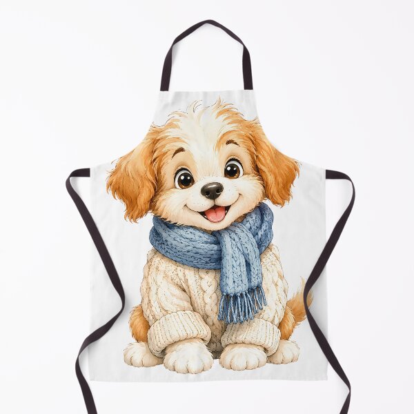 Item preview, Cute Puppy Cozy Winter Sweater Scarf designed and sold by ArtdesignsA.