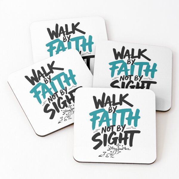 Item preview, Walk By Faith Not By Sight Christian Art designed and sold by IslandTyped.