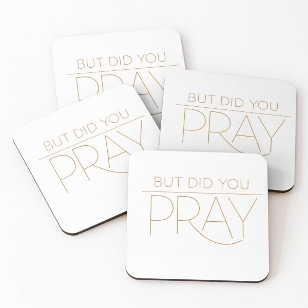 Item preview, But Did You Pray – Minimal Gold Line Art Design T-Shirt designed and sold by MerchlyMike.