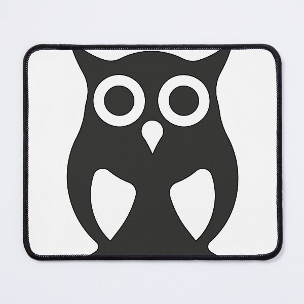 Item preview, Minimalist Geometric Owl Logo Sticker Black and White designed and sold by Keltoi-art.