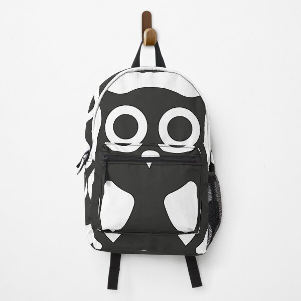Item preview, Minimalist Geometric Owl Logo Sticker Black and White designed and sold by Keltoi-art.