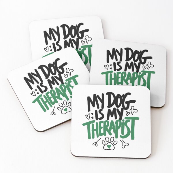 Item preview, My Dog Is My Therapist Funny Pet Lover Art designed and sold by IslandTyped.