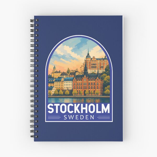 Item preview, Stockholm Sweden Travel Art Emblem designed and sold by KrisSidDesigns.