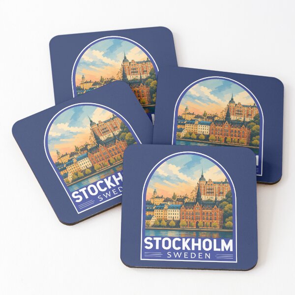 Item preview, Stockholm Sweden Travel Art Emblem designed and sold by KrisSidDesigns.