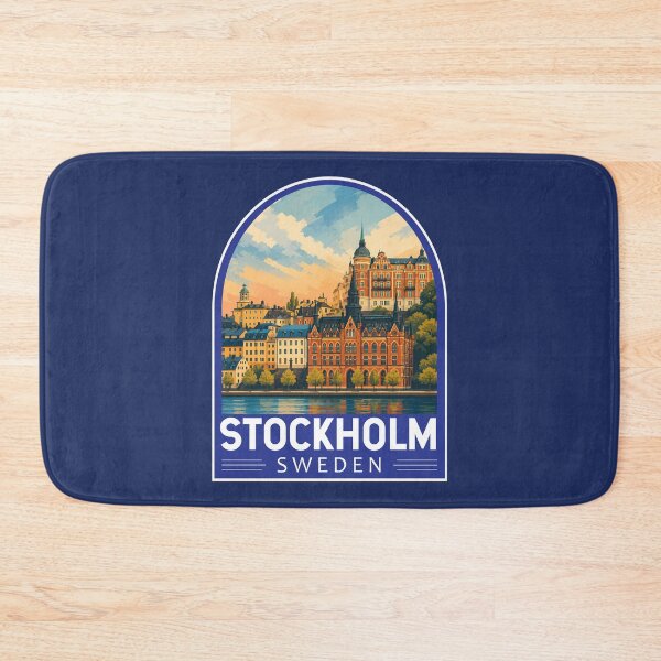 Item preview, Stockholm Sweden Travel Art Emblem designed and sold by KrisSidDesigns.