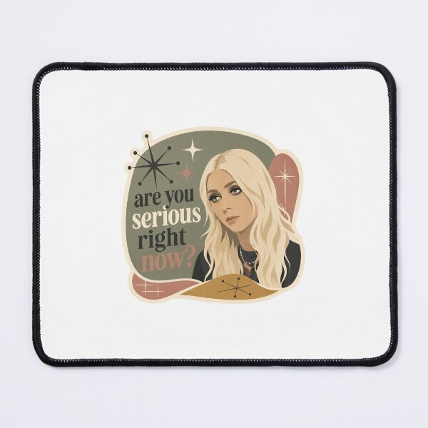 Item preview, Are You Serious Right Now? Retro Mid Century Exhausted Girl Sticker designed and sold by Urbantheseus.